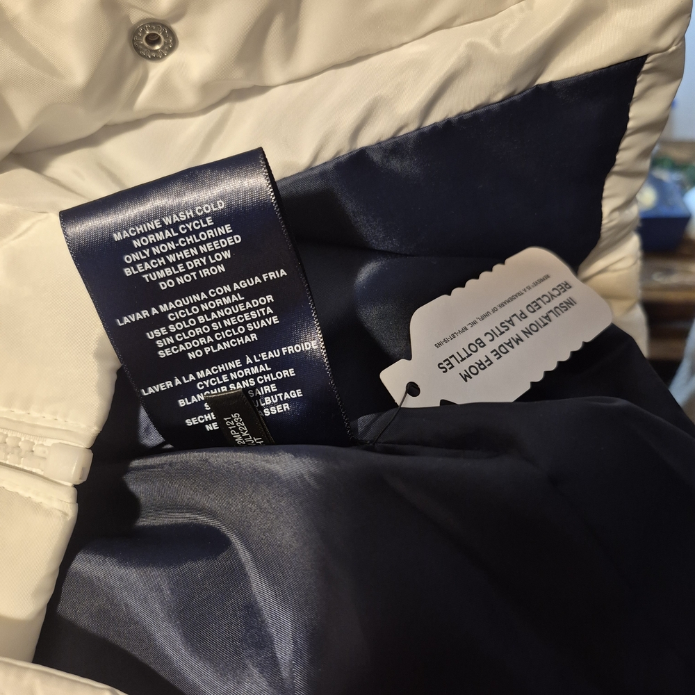 M Tommy Hilfiger White Puffer Jacket WOMANS - Picture 7 of 13